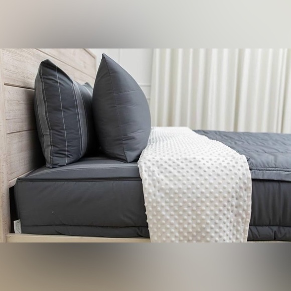 BEDDY’S Gray Queen All In One Bed In A Bag System Zipper Set Dorms RVS Bunks EUC - Picture 15 of 16